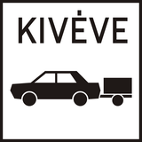 Auto's met aanhangwagen toegestaan.