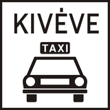 Taxi's toegestaan.