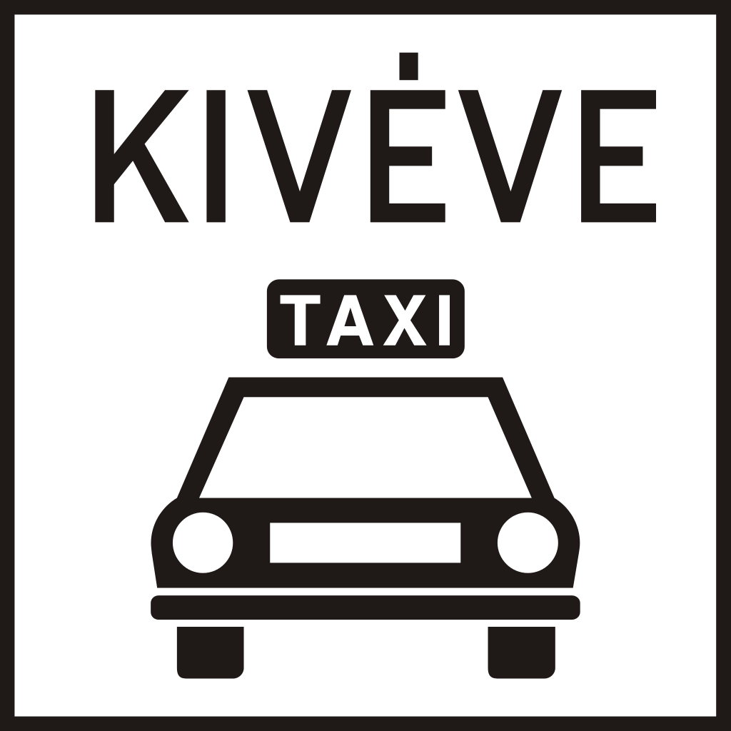 Taxi's toegestaan.