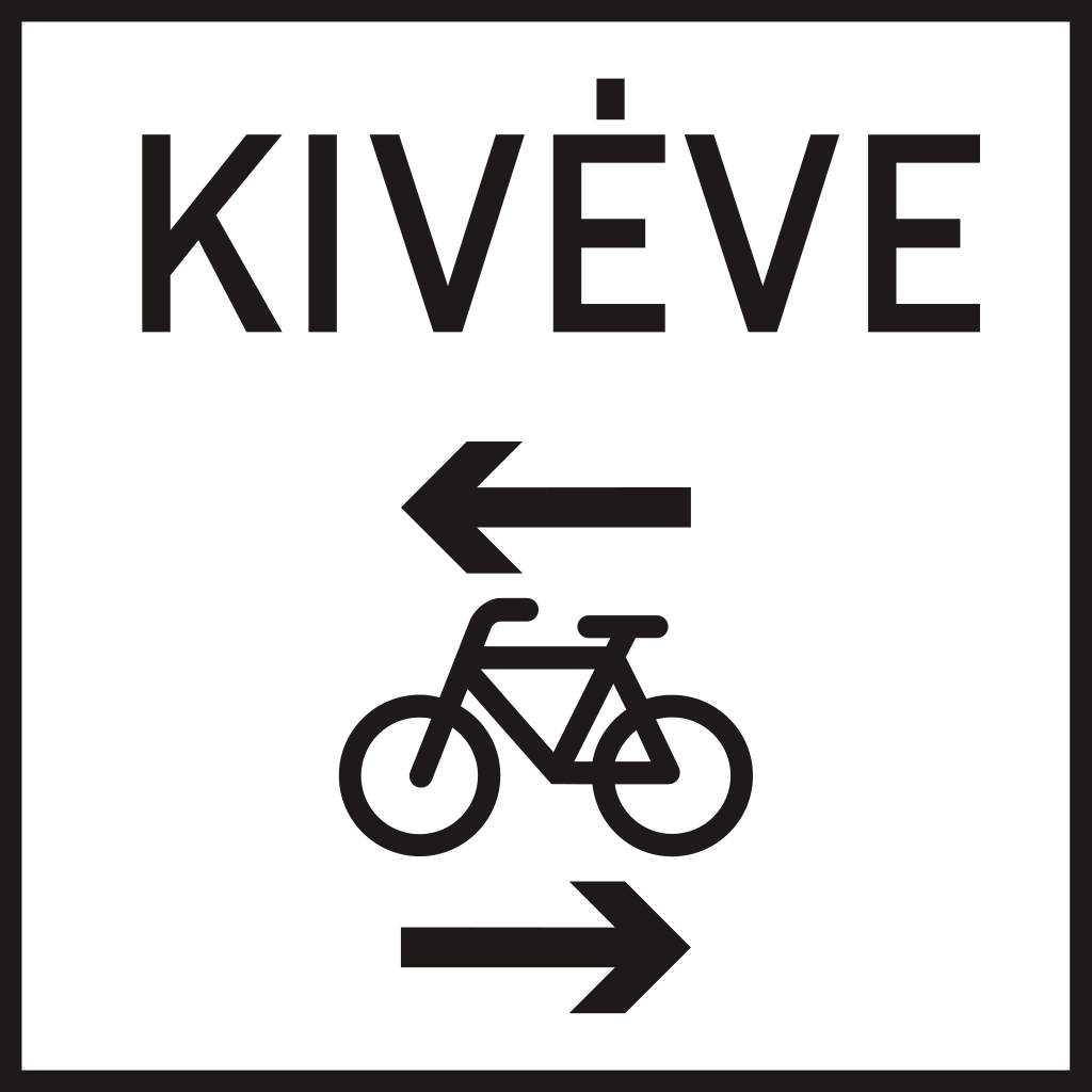 Fietsers uit beide richtingen.