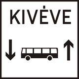 Bussen in beide richtingen.