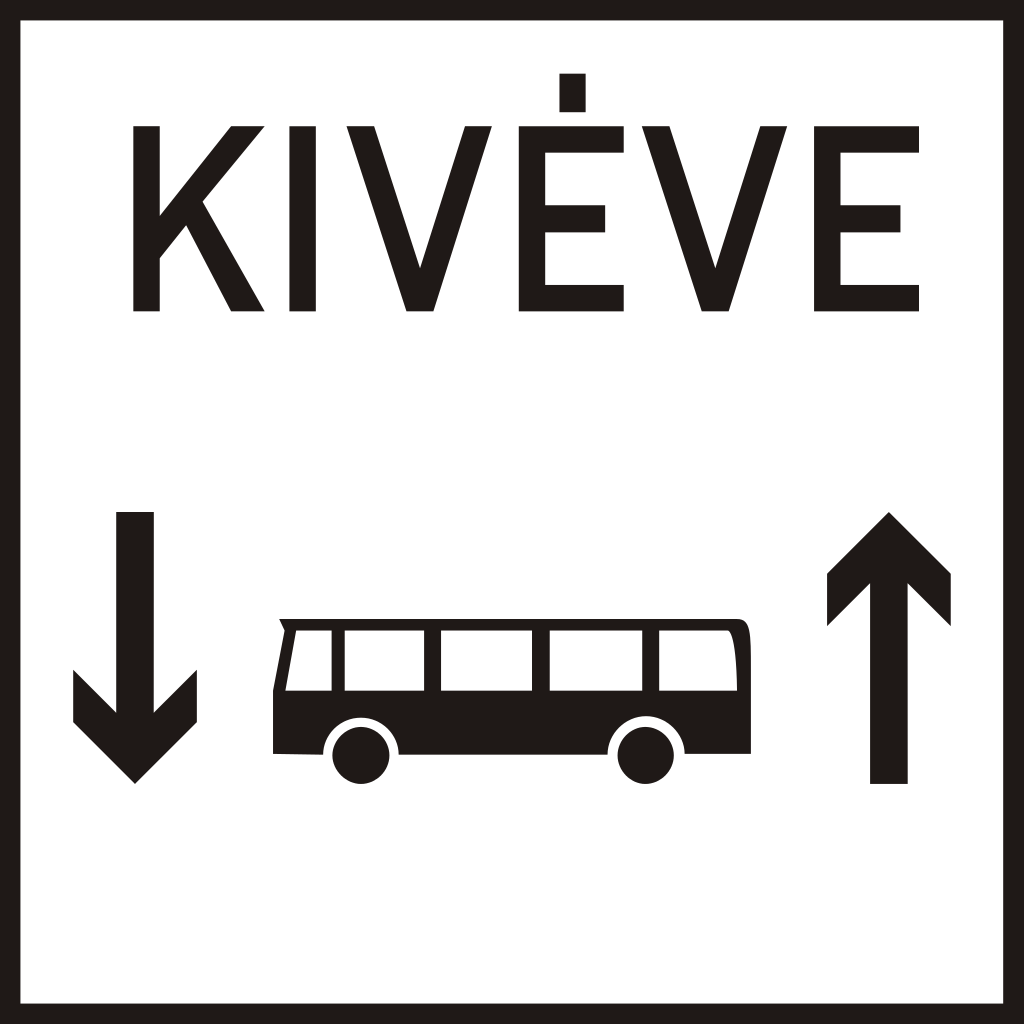 Bussen in beide richtingen.