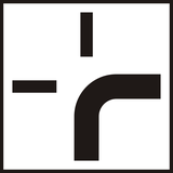 Vorm van het kruispunt.