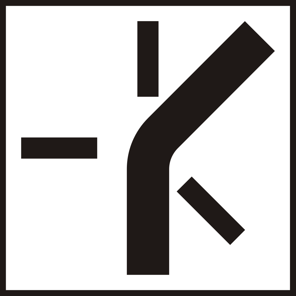 Vorm van het kruispunt.
