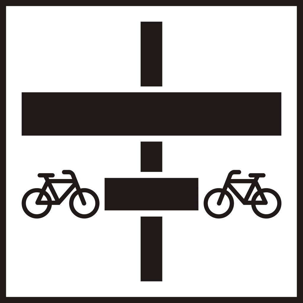 Voorrang voor fietsers vóór het kruispunt.
