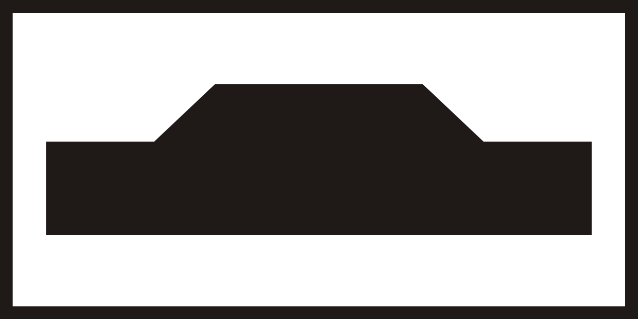 Verkeersdrempel.