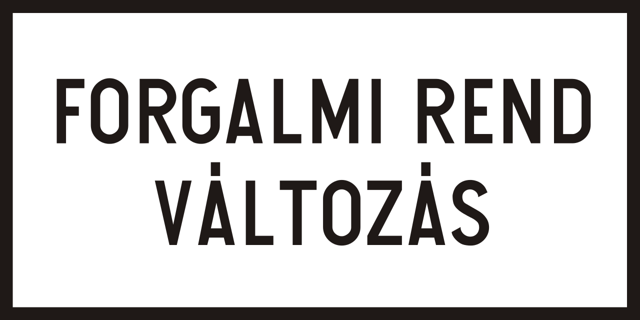 Voorrangsregeling gewijzigd.
