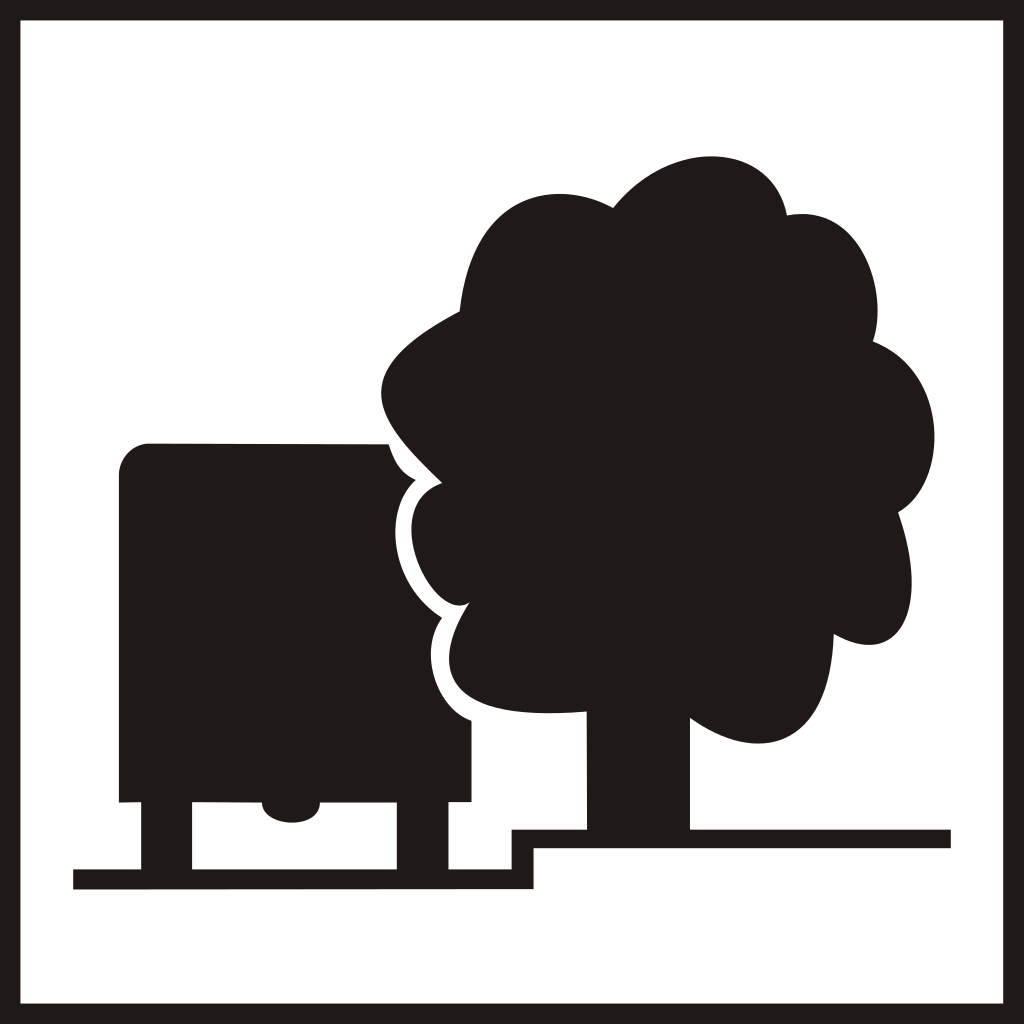 Overhellende bomen.