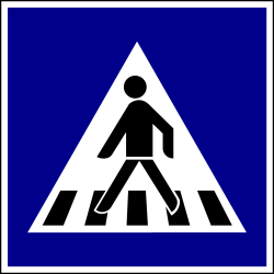 Oversteekplaats voor voetgangers.