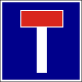 Doodlopende weg.