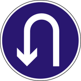 Keren verplicht (U-turn).