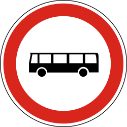 Bussen verboden.