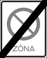 Einde van de parkeerverbodszone.
