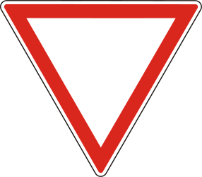 Voorrang verlenen.