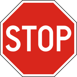 Stoppen en voorrang verlenen.