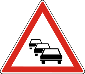 Waarschuwing voor files.