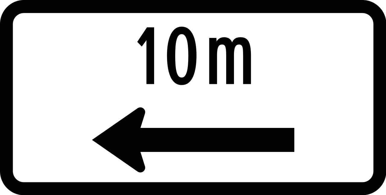 ... metres to the left.