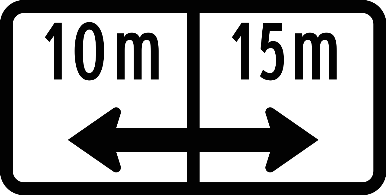 ... metres to the left or right.