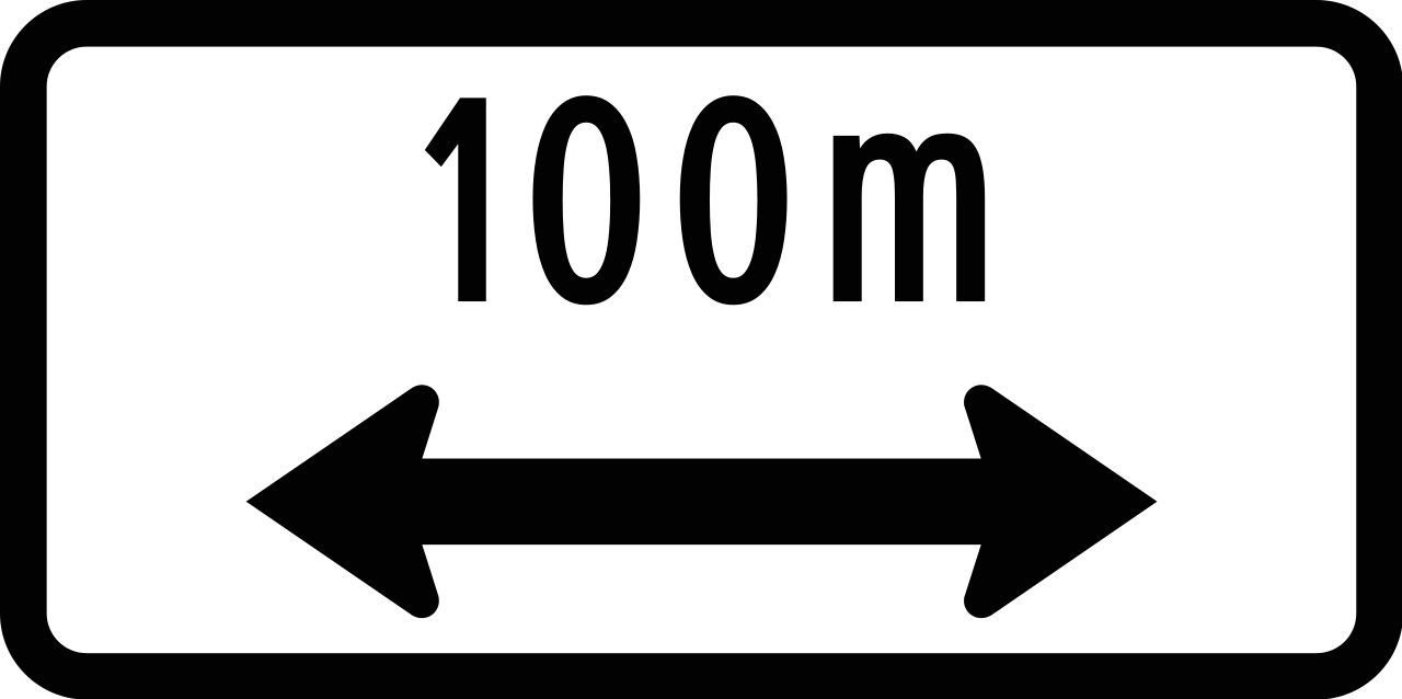 ... metres to the left or right.