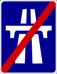End of the motorway.