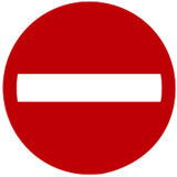 Entrada proibida.
