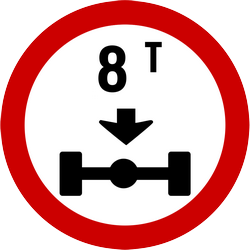 Vehicles exceeding the axle-load limit prohibited.