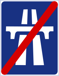 Einde van de autosnelweg.