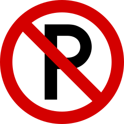 Parkeren verboden.