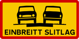 Weg met één rijstrook.