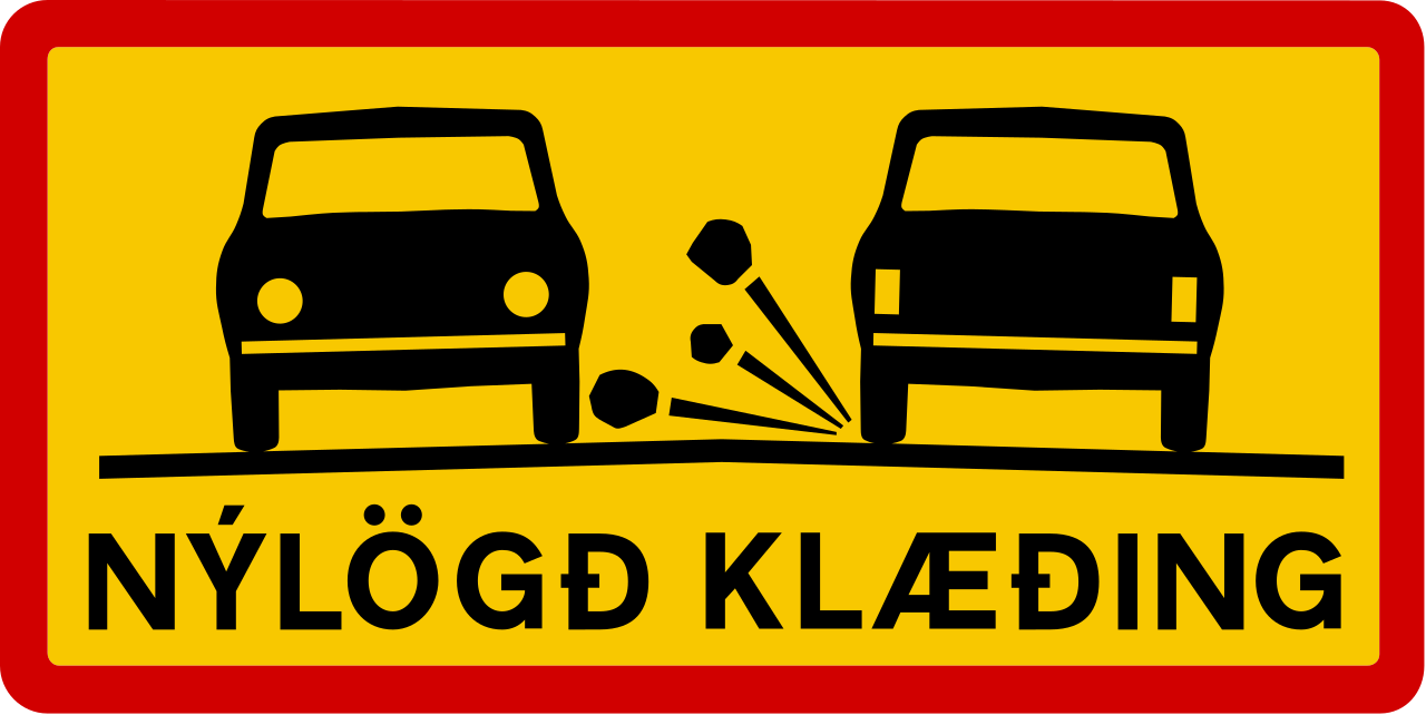 Nieuw wegdek.