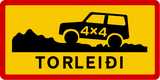 Bergweg, moeilijk zelfs voor 4×4-voertuigen.