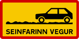 Langzaam rijden.