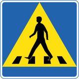Oversteekplaats voor voetgangers.