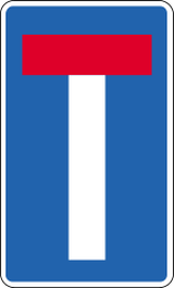 Doodlopende weg.