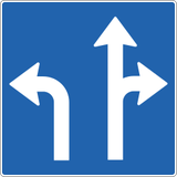 Overzicht van de rijstroken en hun richting.