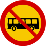 Bussen verboden.