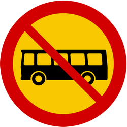 Bussen verboden.