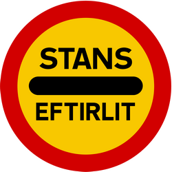 Inrijden verboden (controlepost).