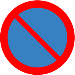 Parkeren verboden.