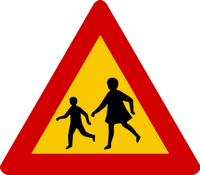 Waarschuwing voor kinderen.