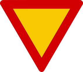 Voorrang verlenen.