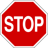 Stoppen en voorrang verlenen.