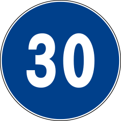 Início de velocidade mínima.