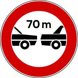 Minimum following distance.