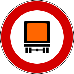 Vehicles carrying dangerous goods prohibited.