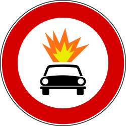 Flammable or explosive goods prohibited.