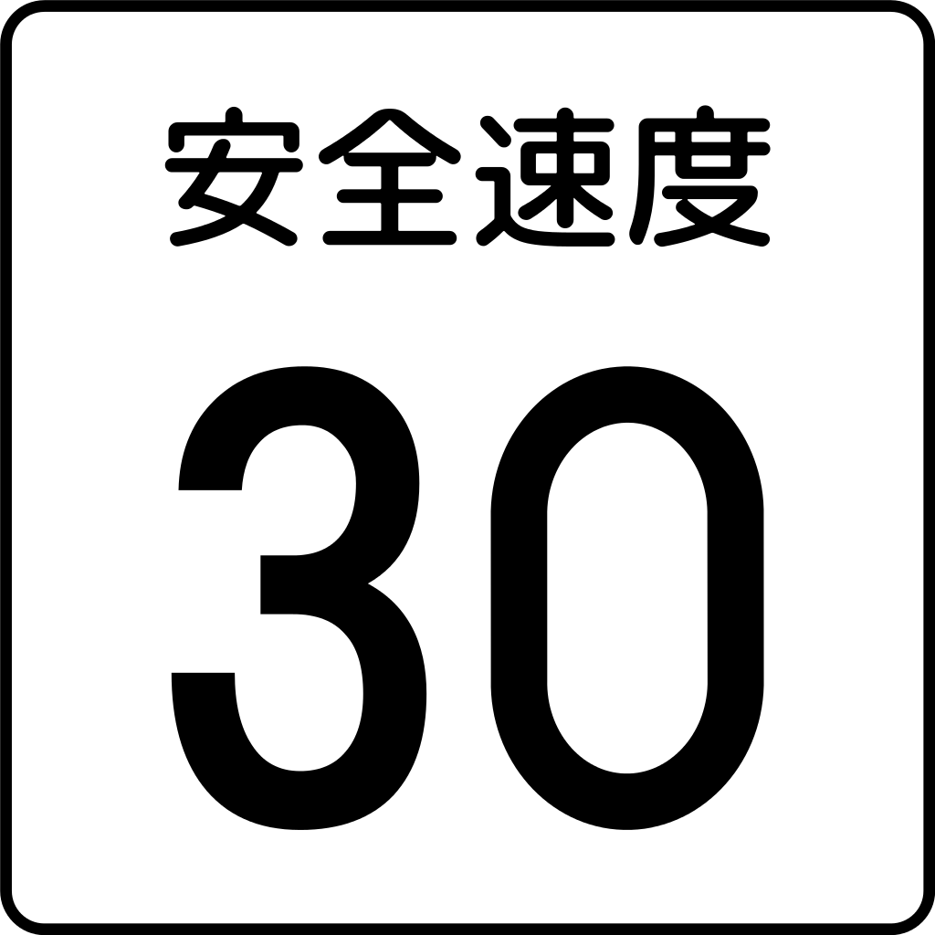 Recommended speed.