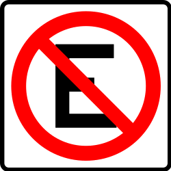 Estacionamento proibido.