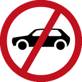 Cars prohibited.