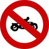 Motorcycles prohibited.